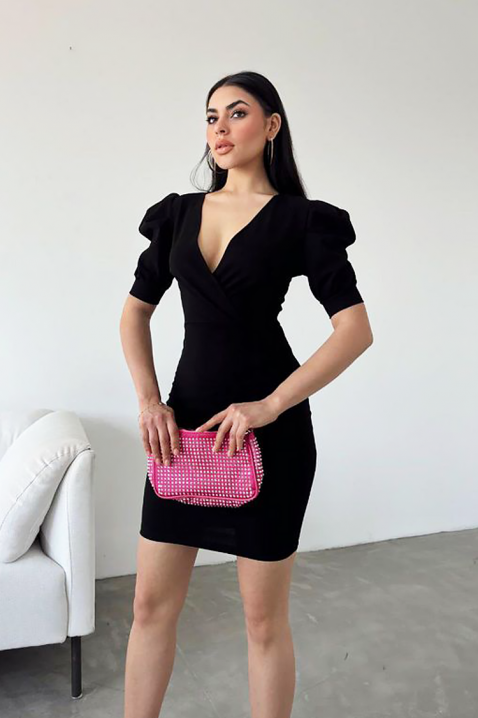 Рокля MAXILANA BLACK, Цвят: черен, IVET.BG - Твоят онлайн бутик.