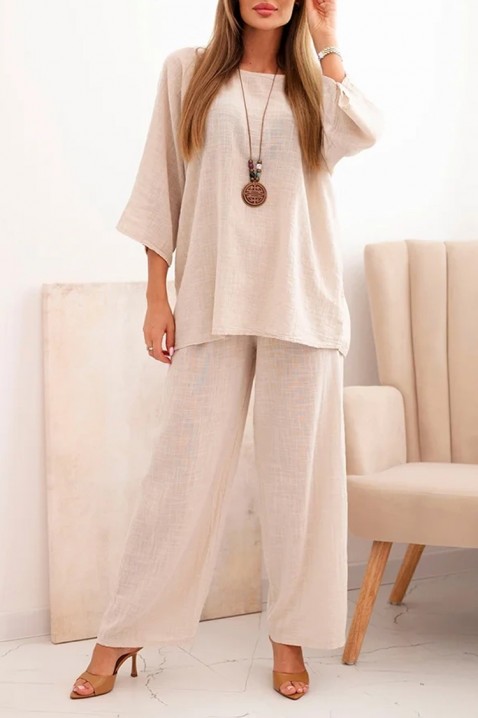 Комплект SERTILMA BEIGE, Цвят: беж, IVET.BG - Твоят онлайн бутик.