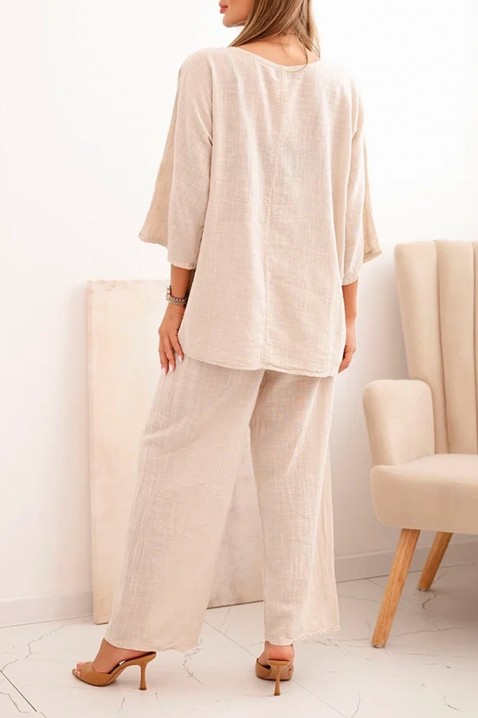 Комплект SERTILMA BEIGE, Цвят: беж, IVET.BG - Твоят онлайн бутик.