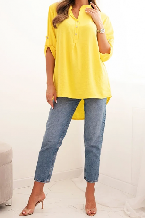 Дамска блуза ROVEIRA YELLOW, Цвят: жълт, IVET.BG - Твоят онлайн бутик.