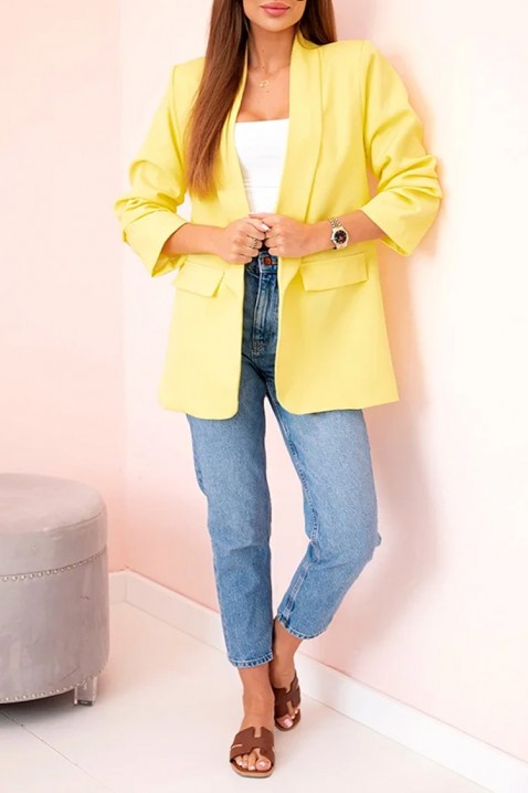 Сако LALINA YELLOW, Цвят: жълт, IVET.BG - Твоят онлайн бутик.