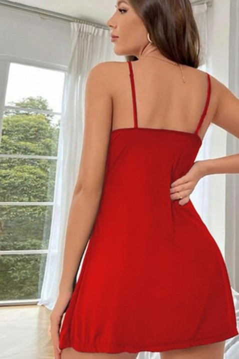 Нощница GORTELFA RED, Цвят: червен, IVET.BG - Твоят онлайн бутик.