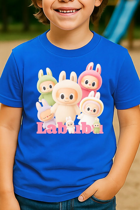 Детска тениска LABUBU KIDDY BLUE, Цвят: син, IVET.BG - Твоят онлайн бутик.