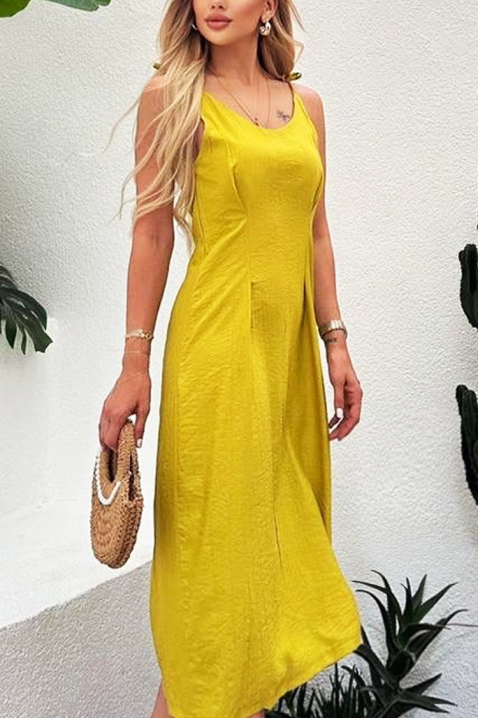 Рокля MERMIDANA YELLOW, Цвят: жълт, IVET.BG - Твоят онлайн бутик.