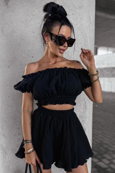 Комплект VELIRGA BLACK, Цвят: черен, IVET.BG - Твоят онлайн бутик.