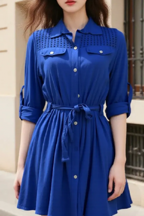 Рокля DELFERZA BLUE, Цвят: син, IVET.BG - Твоят онлайн бутик.