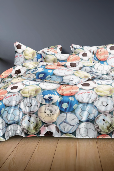 Спален комплект BIOFELDA 160x200 cm памук - 4 части, Цвят: многоцветен, IVET.BG - Твоят онлайн бутик.