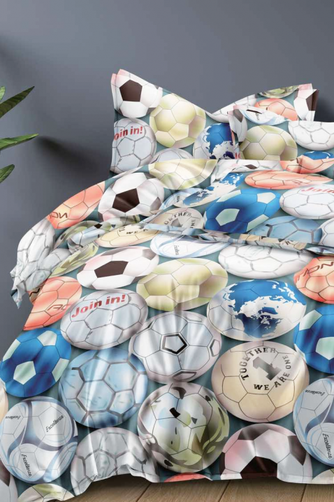 Спален комплект BIOFELDA 160x200 cm памук - 4 части, Цвят: многоцветен, IVET.BG - Твоят онлайн бутик.