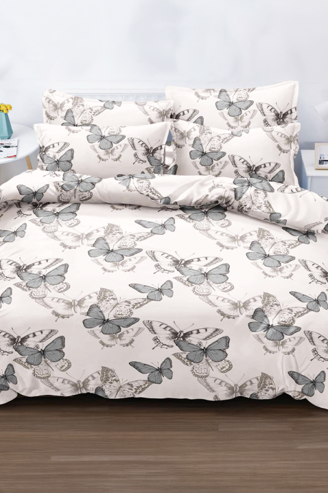 Спален комплект LEONEFA 200x220 cm памук - 3 части, Цвят: бял, IVET.BG - Твоят онлайн бутик.