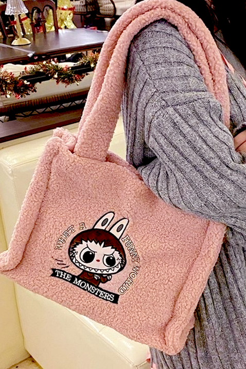 Дамска чанта LABUBU MONSTERS PINK, Цвят: розов, IVET.BG - Твоят онлайн бутик.