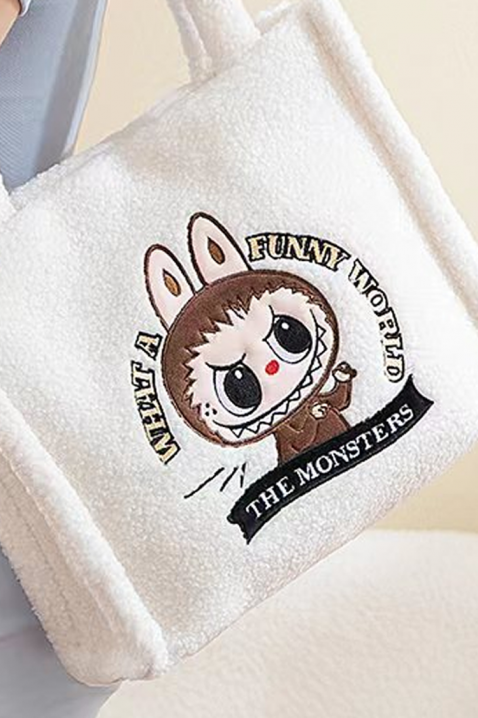 Дамска чанта LABUBU MONSTERS WHITE, Цвят: бял, IVET.BG - Твоят онлайн бутик.