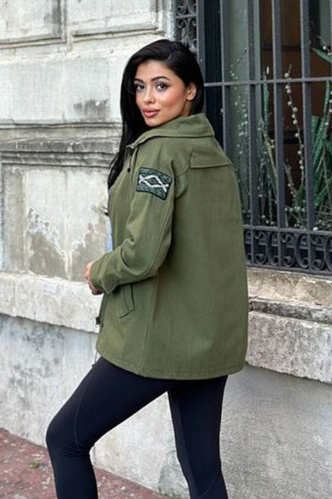 Яке ZELMIRDA GREEN, Цвят: зелен, IVET.BG - Твоят онлайн бутик.