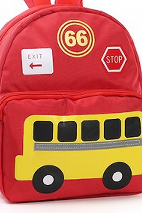 Детска раница BUSCHOOL RED, Цвят: червен, IVET.BG - Твоят онлайн бутик.