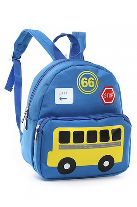 Детска раница BUSCHOOL BLUE, Цвят: син, IVET.BG - Твоят онлайн бутик.