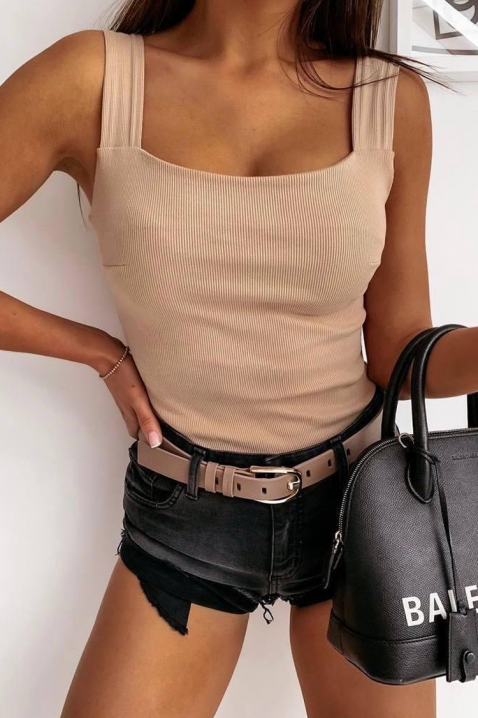 Топ ALIGONA BEIGE, Цвят: беж, IVET.BG - Твоят онлайн бутик.