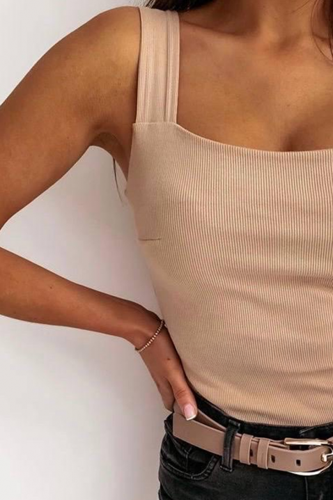 Топ ALIGONA BEIGE, Цвят: беж, IVET.BG - Твоят онлайн бутик.