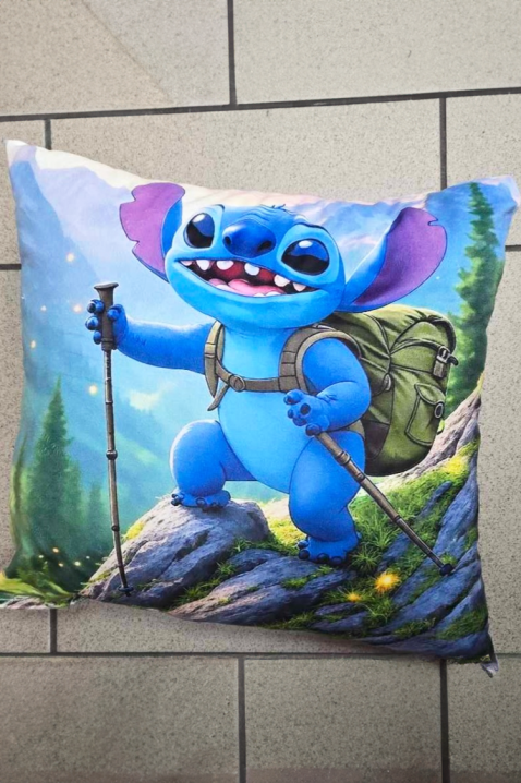 Детска възглавница STITCH HIKE, Цвят: син, IVET.BG - Твоят онлайн бутик.