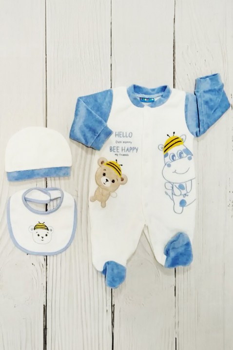 Бебешки комплект MUKINI BLUE, Цвят: син, IVET.BG - Твоят онлайн бутик.