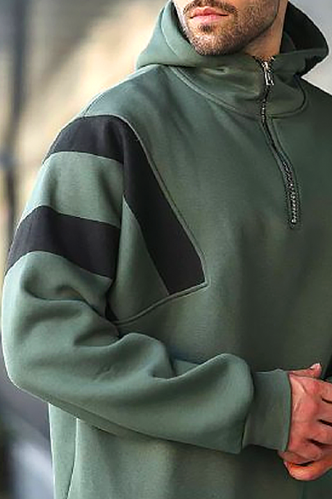 Мъжки суичър PEFIZO KHAKI, Цвят: каки, IVET.BG - Твоят онлайн бутик.