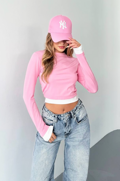Дамска блуза SERGNOZA PINK, Цвят: розов, IVET.BG - Твоят онлайн бутик.