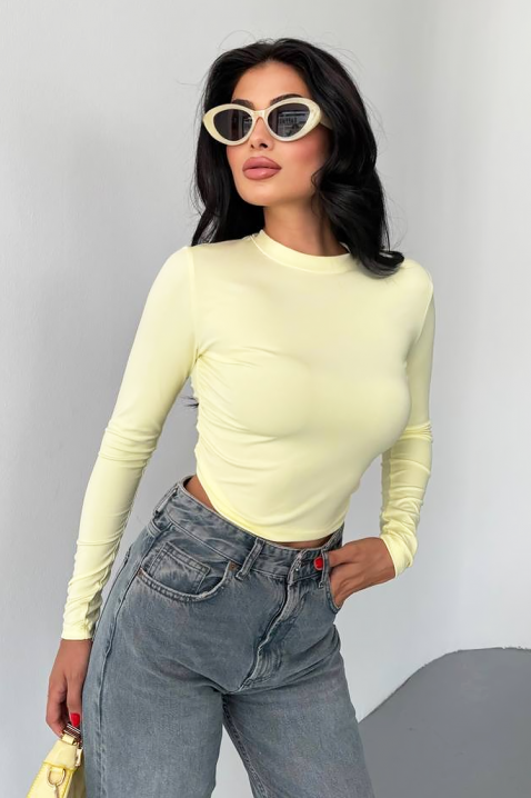 Дамска блуза GLAVONZA YELLOW, Цвят: жълт, IVET.BG - Твоят онлайн бутик.