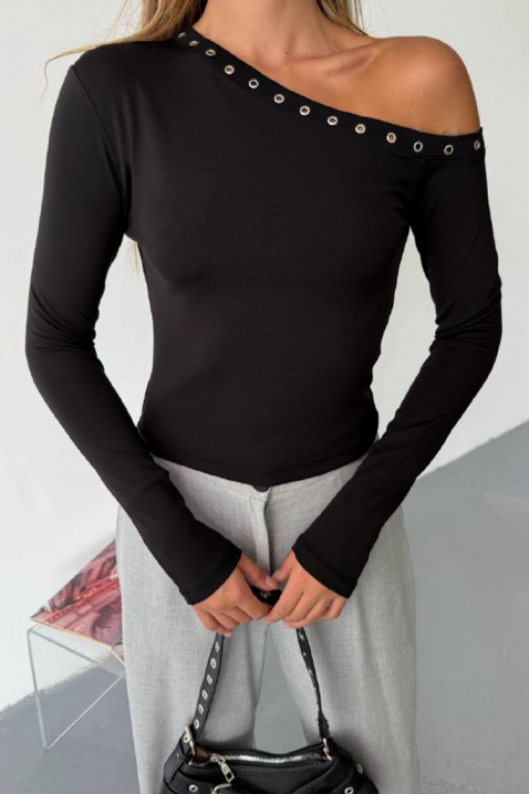 Дамска блуза LAVINDA BLACK, Цвят: черен, IVET.BG - Твоят онлайн бутик.