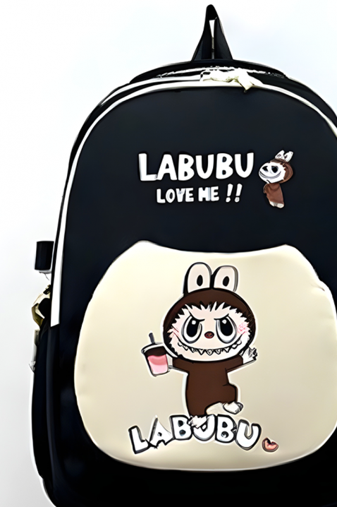 Детска раница LABUBULOVE BLACK, Цвят: черен, IVET.BG - Твоят онлайн бутик.