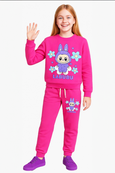 Детски комплект LABUBU GIRLY, Цвят: фуксия, IVET.BG - Твоят онлайн бутик.