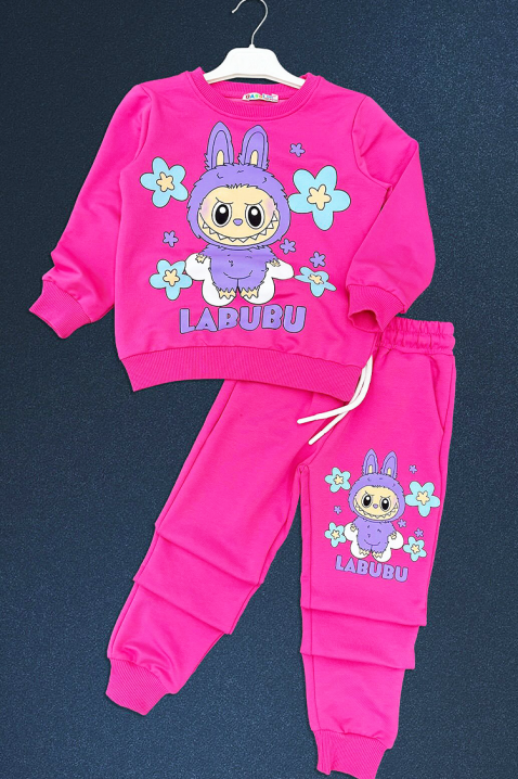 Детски комплект LABUBU GIRLY, Цвят: фуксия, IVET.BG - Твоят онлайн бутик.