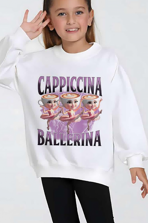 Детска блуза CAPPUCCINA, Цвят: бял, IVET.BG - Твоят онлайн бутик.