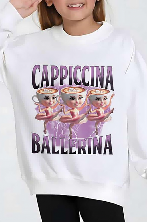 Детска блуза CAPPUCCINA, Цвят: бял, IVET.BG - Твоят онлайн бутик.
