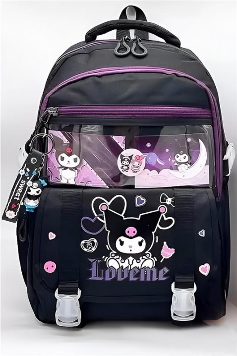 Детска раница LOVEME BLACK, Цвят: черен, IVET.BG - Твоят онлайн бутик.