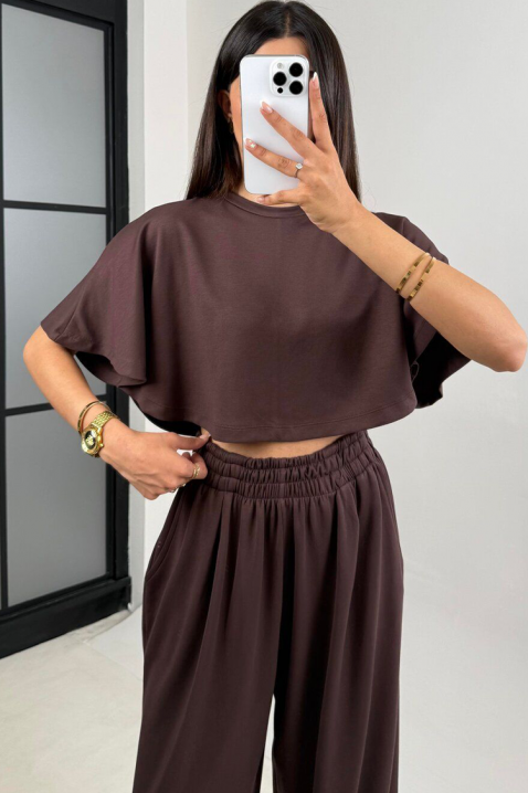 Комплект ZALMIRDA BROWN, Цвят: кафяв, IVET.BG - Твоят онлайн бутик.