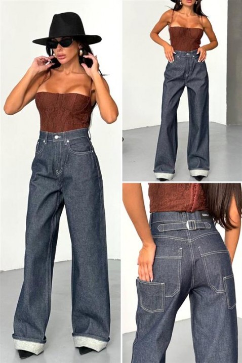 Дънки DENIMZA NAVY, Цвят: тъмносин, IVET.BG - Твоят онлайн бутик.
