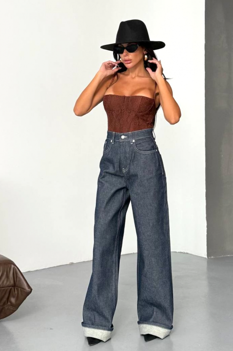 Дънки DENIMZA NAVY, Цвят: тъмносин, IVET.BG - Твоят онлайн бутик.