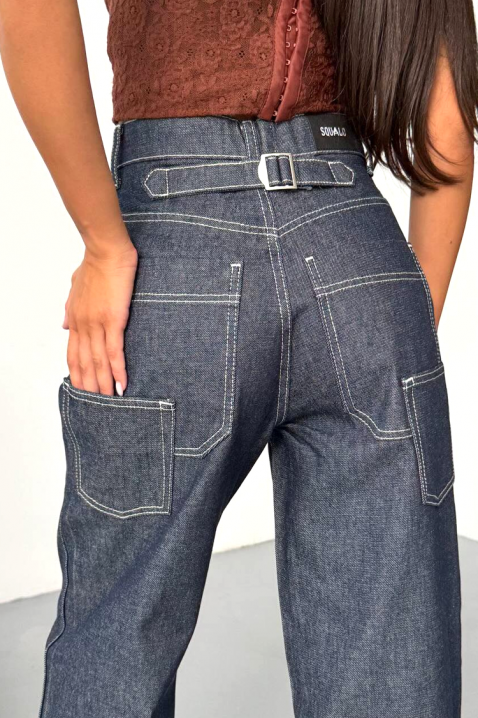 Дънки DENIMZA NAVY, Цвят: тъмносин, IVET.BG - Твоят онлайн бутик.
