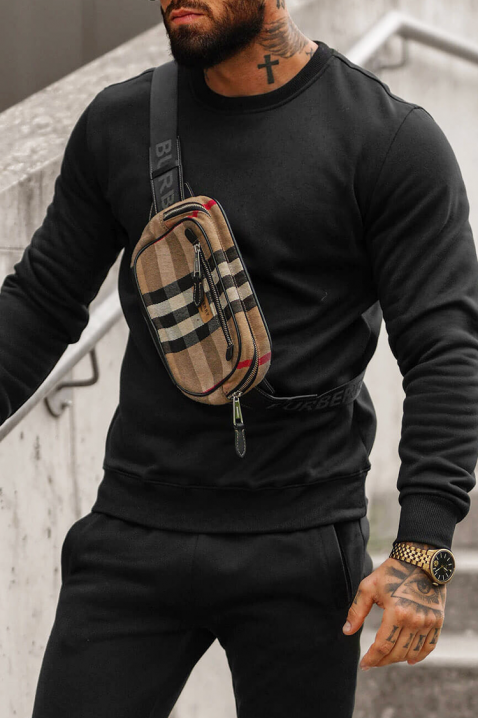 Мъжки спортен комплект FOLMER BLACK, Цвят: черен, IVET.BG - Твоят онлайн бутик.