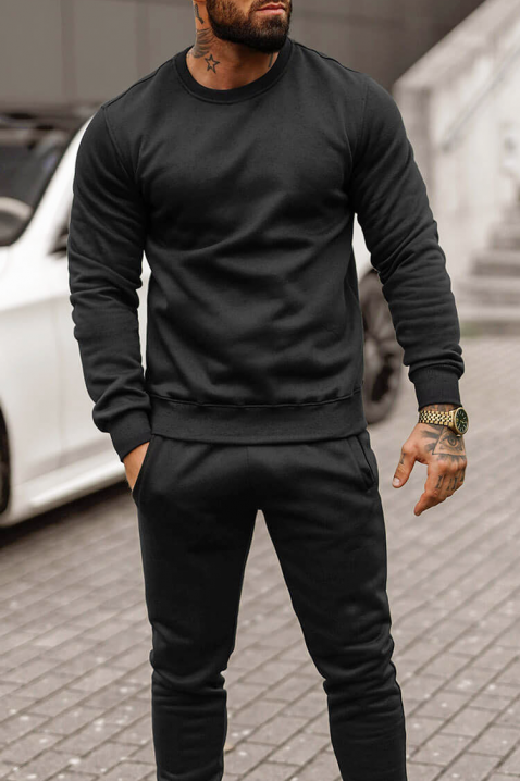 Мъжки спортен комплект FOLMER BLACK, Цвят: черен, IVET.BG - Твоят онлайн бутик.
