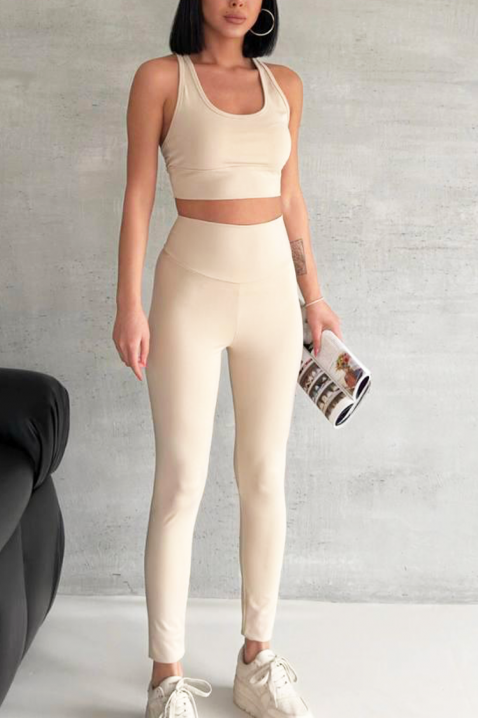 Спортен комплект ZELDORA BEIGE, Цвят: беж, IVET.BG - Твоят онлайн бутик.