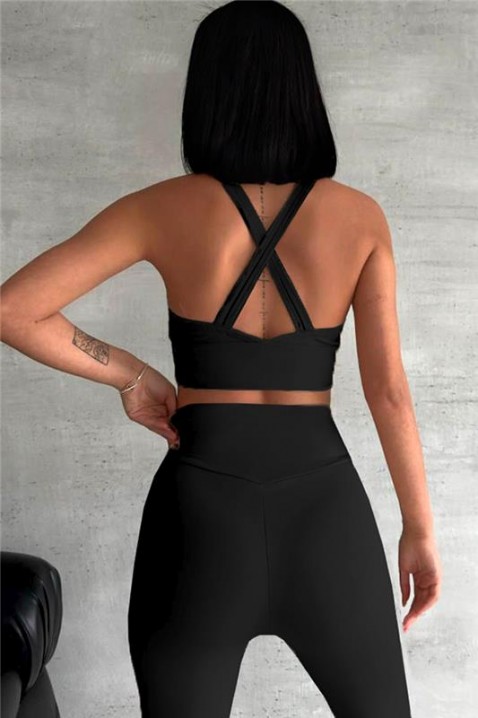 Спортен комплект ZELDORA BLACK, Цвят: черен, IVET.BG - Твоят онлайн бутик.