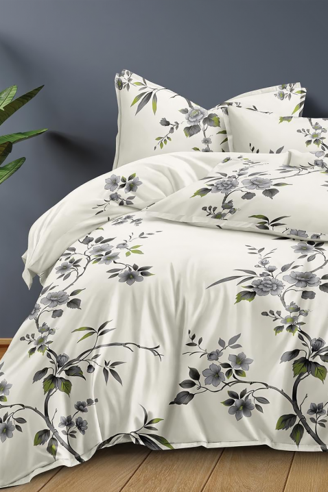 Спален комплект MOLGEVA 200x220 cm памук - 4 части, Цвят: бял, IVET.BG - Твоят онлайн бутик.