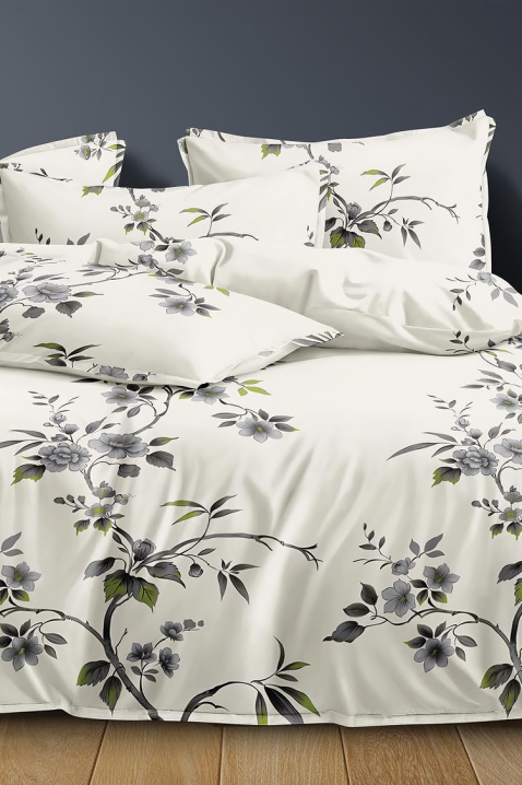 Спален комплект MOLGEVA 200x220 cm памук - 4 части, Цвят: бял, IVET.BG - Твоят онлайн бутик.