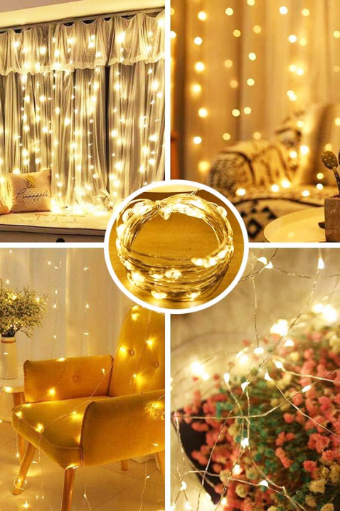 Декоративни LED лампички BROLDO, Цвят: жълт, IVET.BG - Твоят онлайн бутик.