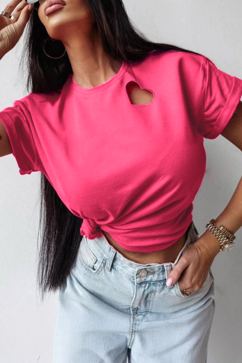 Тениска ENZIRVA PINK, Цвят: розов, IVET.BG - Твоят онлайн бутик.