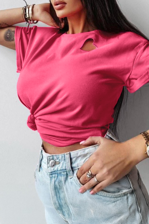 Тениска ENZIRVA PINK, Цвят: розов, IVET.BG - Твоят онлайн бутик.