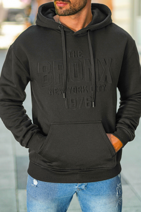 Мъжки суичър BONONTO BLACK, Цвят: черен, IVET.BG - Твоят онлайн бутик.