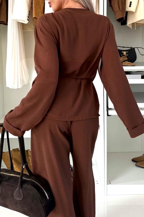Комплект GOLZARFA BROWN, Цвят: кафяв, IVET.BG - Твоят онлайн бутик.
