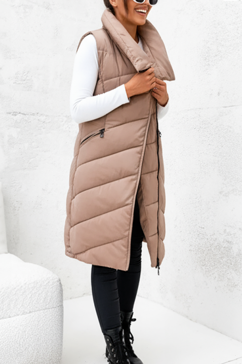 Елек GRENORZA BEIGE, Цвят: беж, IVET.BG - Твоят онлайн бутик.