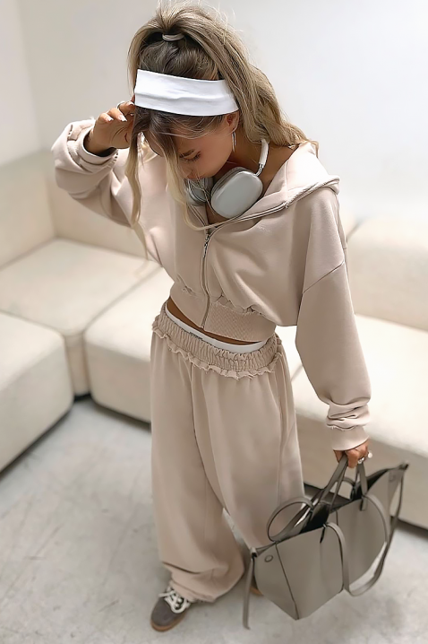 Спортен комплект MARIALDA BEIGE, Цвят: беж, IVET.BG - Твоят онлайн бутик.