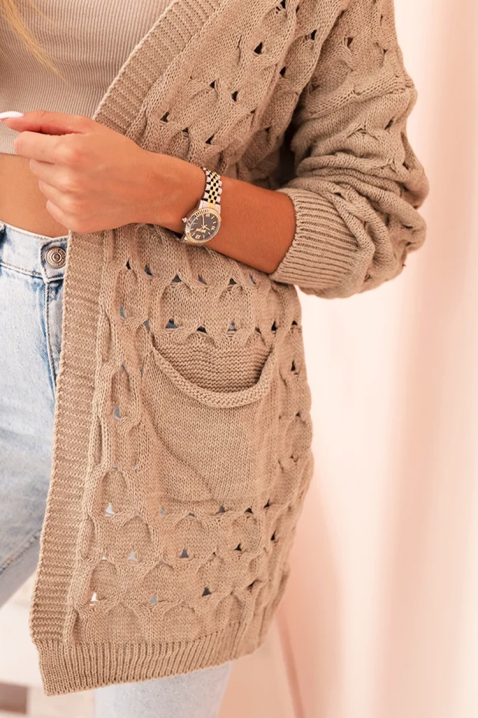 Жилетка NELFORLIA BEIGE, Цвят: беж, IVET.BG - Твоят онлайн бутик.